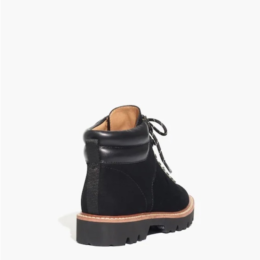 Madewell The Citywalk Lugsole Hiker Boot in Black Leather Size 7 NWT - Picture 4 of 11